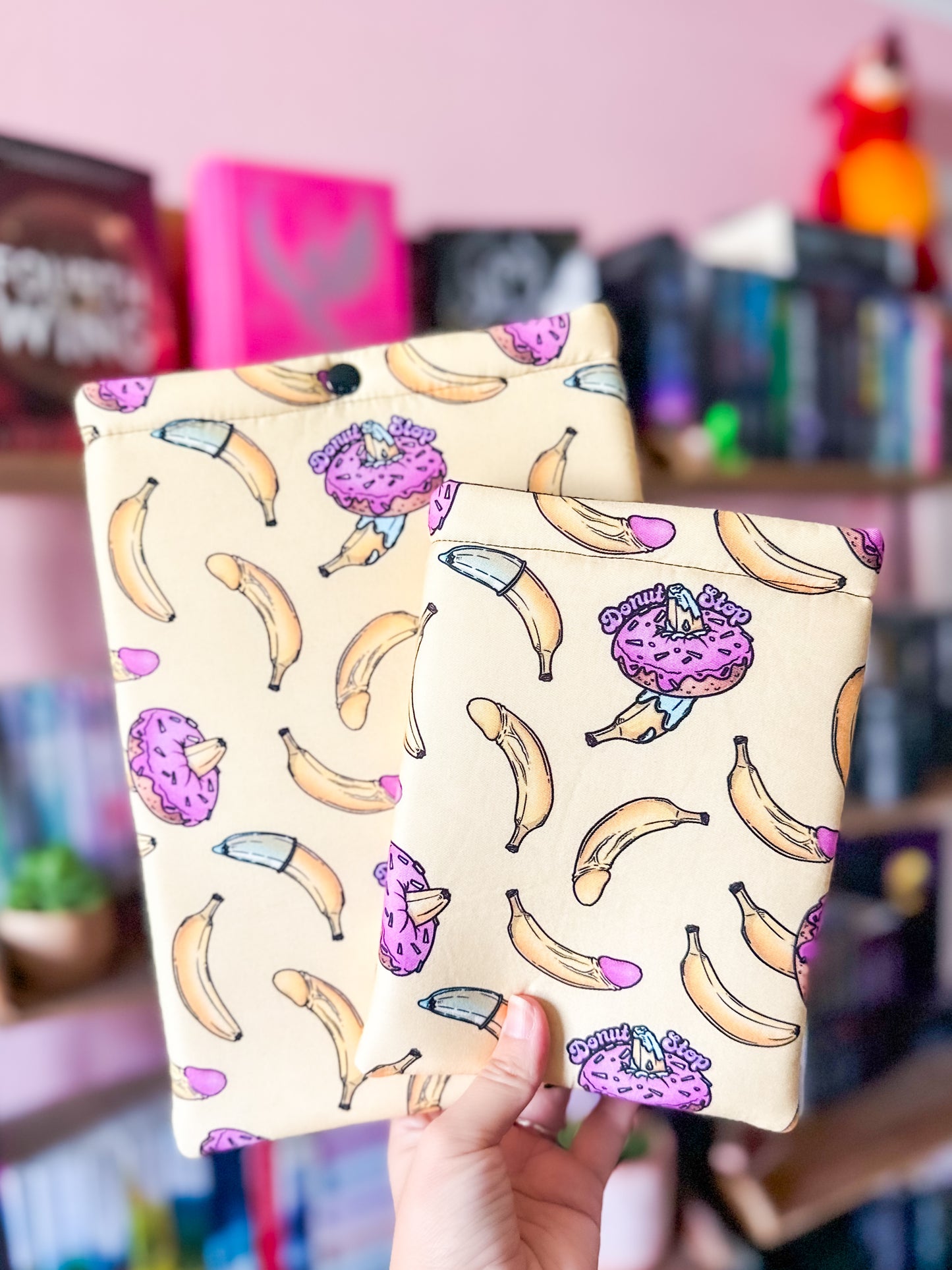 Donut Stop Banana Paperback Book Sleeve