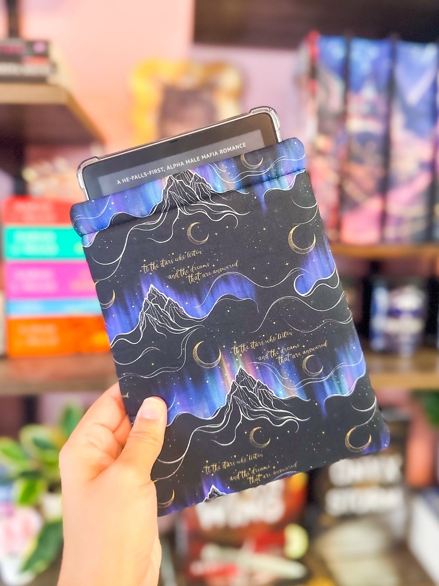 Stars & Dreams Mountain Kindle Sleeve