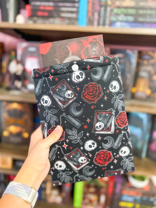 Skulls & Roses Paperback Book Sleeve