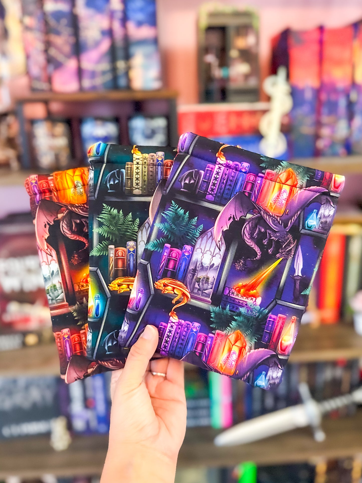 Dragon Bookshelves Kindle Sleeve