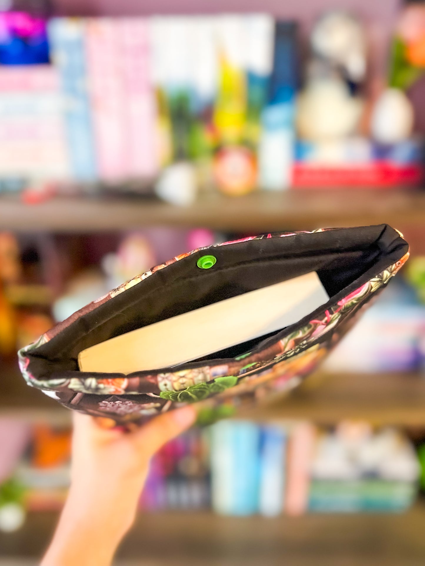 Comfy Cats Bookshelves Paperback Book Sleeve