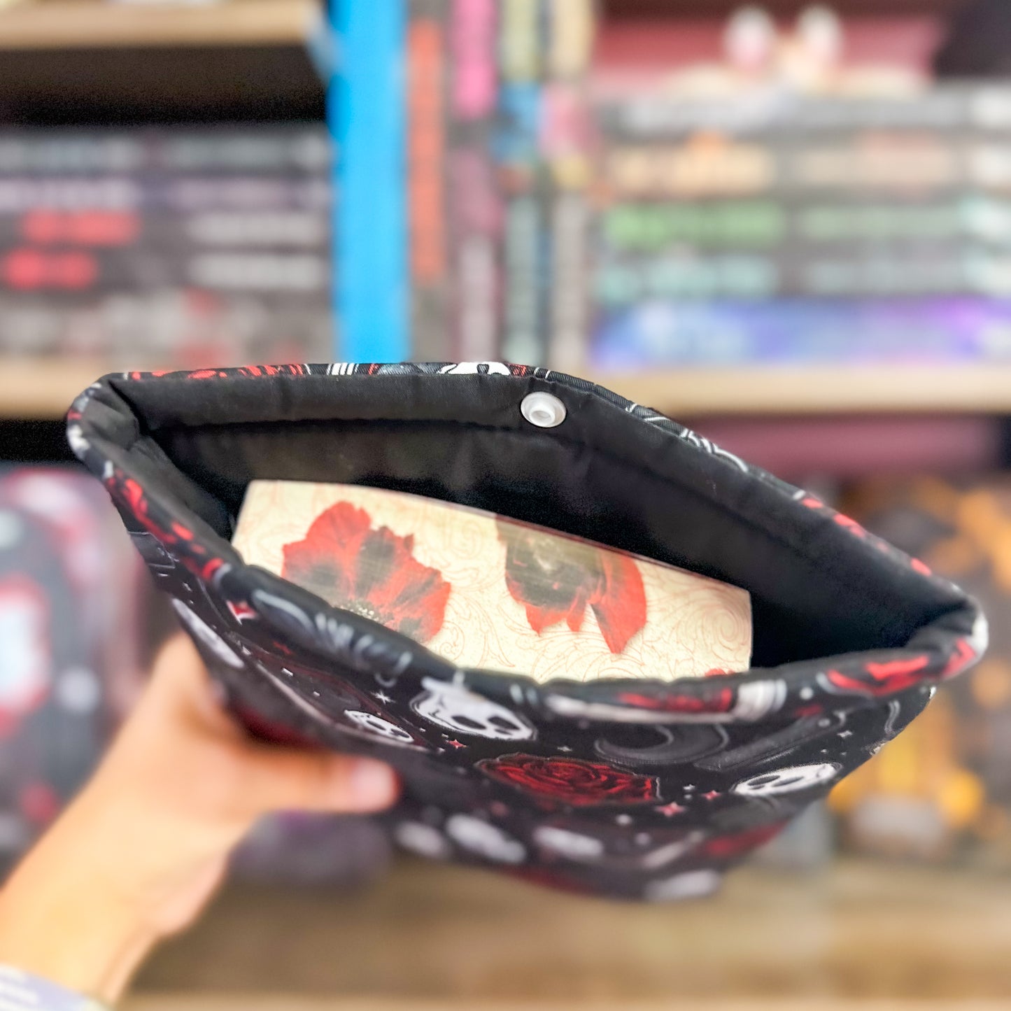 Skulls & Roses Paperback Book Sleeve