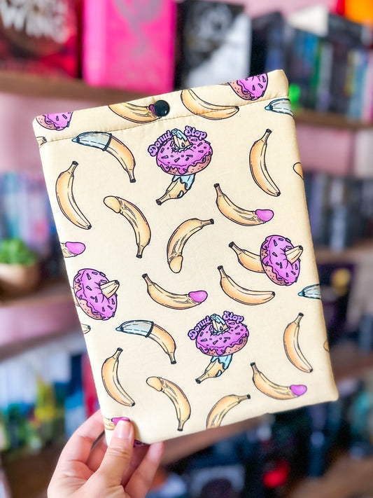 Donut Stop Banana Paperback Book Sleeve