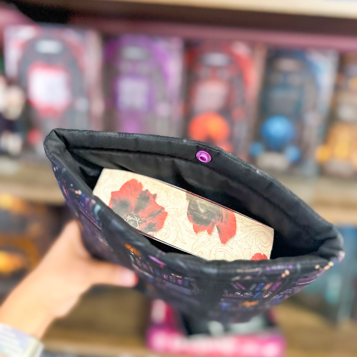 Dark Romance Bookshelves Paperback Book Sleeve