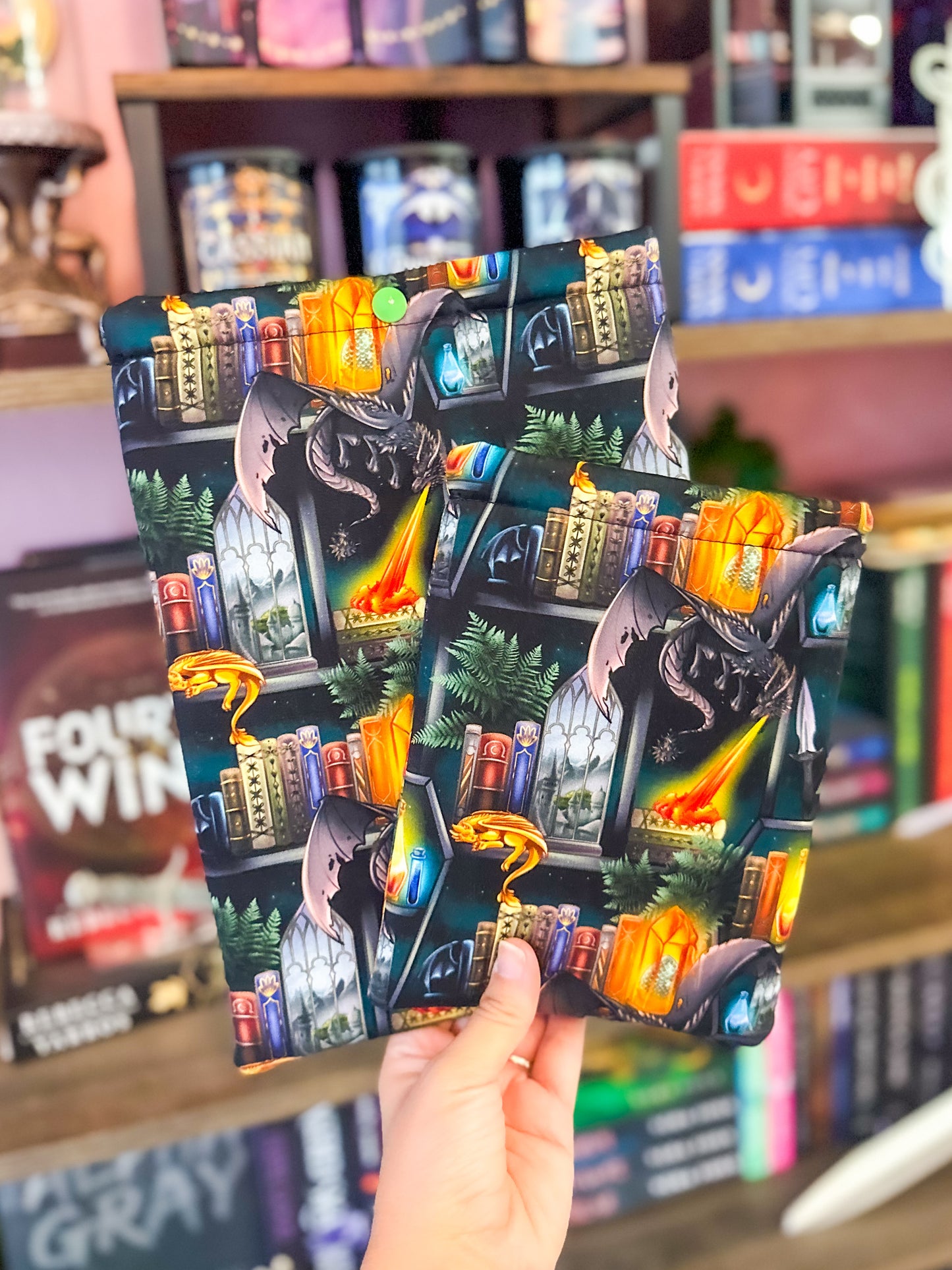 Dragon Bookshelves Kindle Sleeve