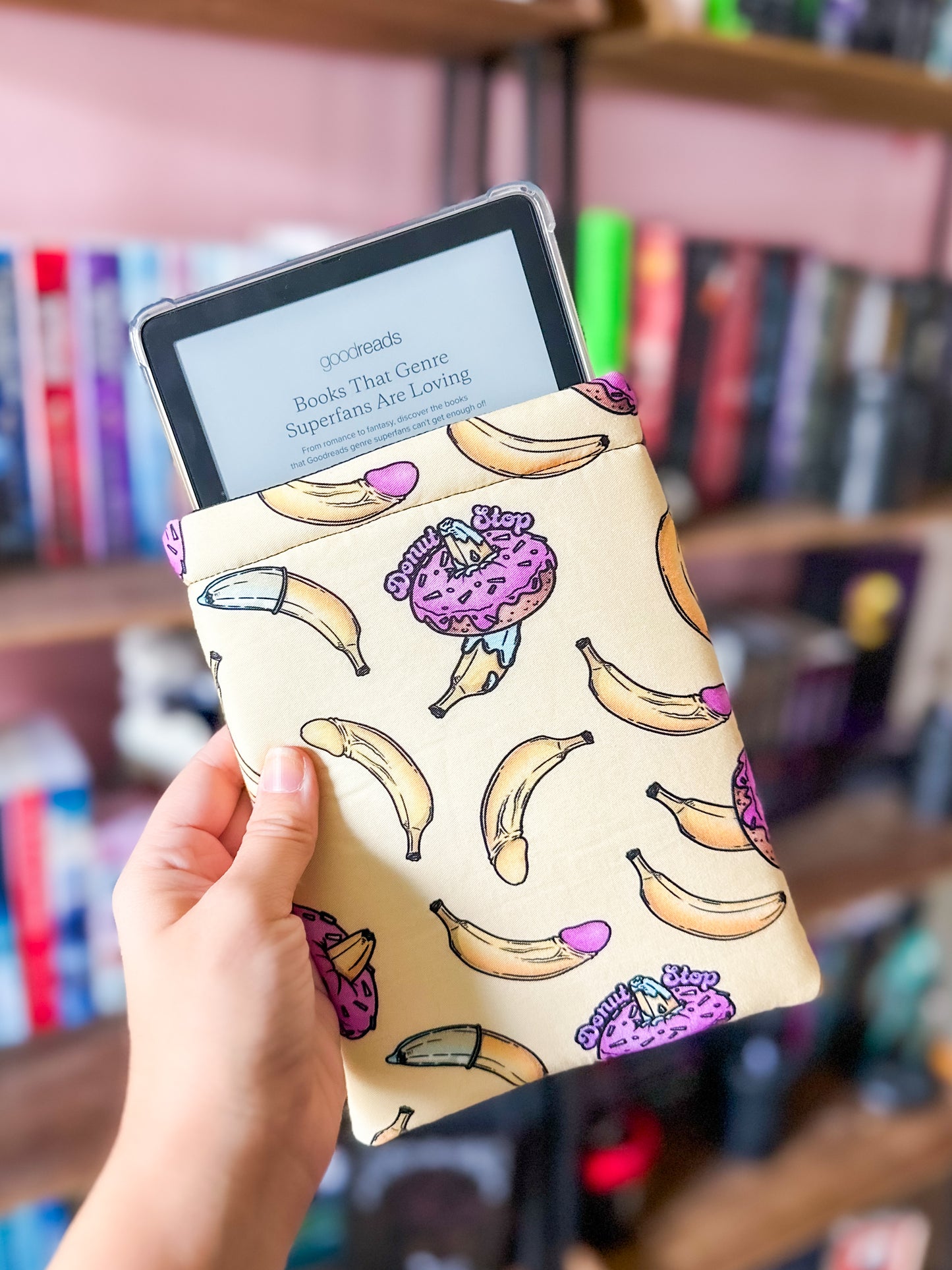 Donut Stop Banana Kindle Sleeve