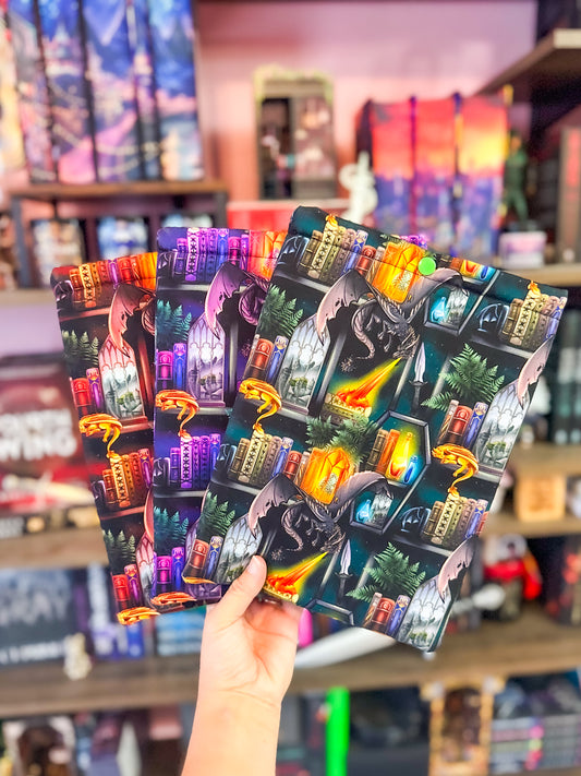 Dragon Bookshelves Paperback Book Sleeve