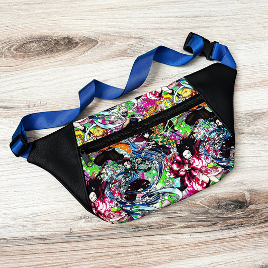 Demon Anime Girl Fanny Pack Crossbody Bag