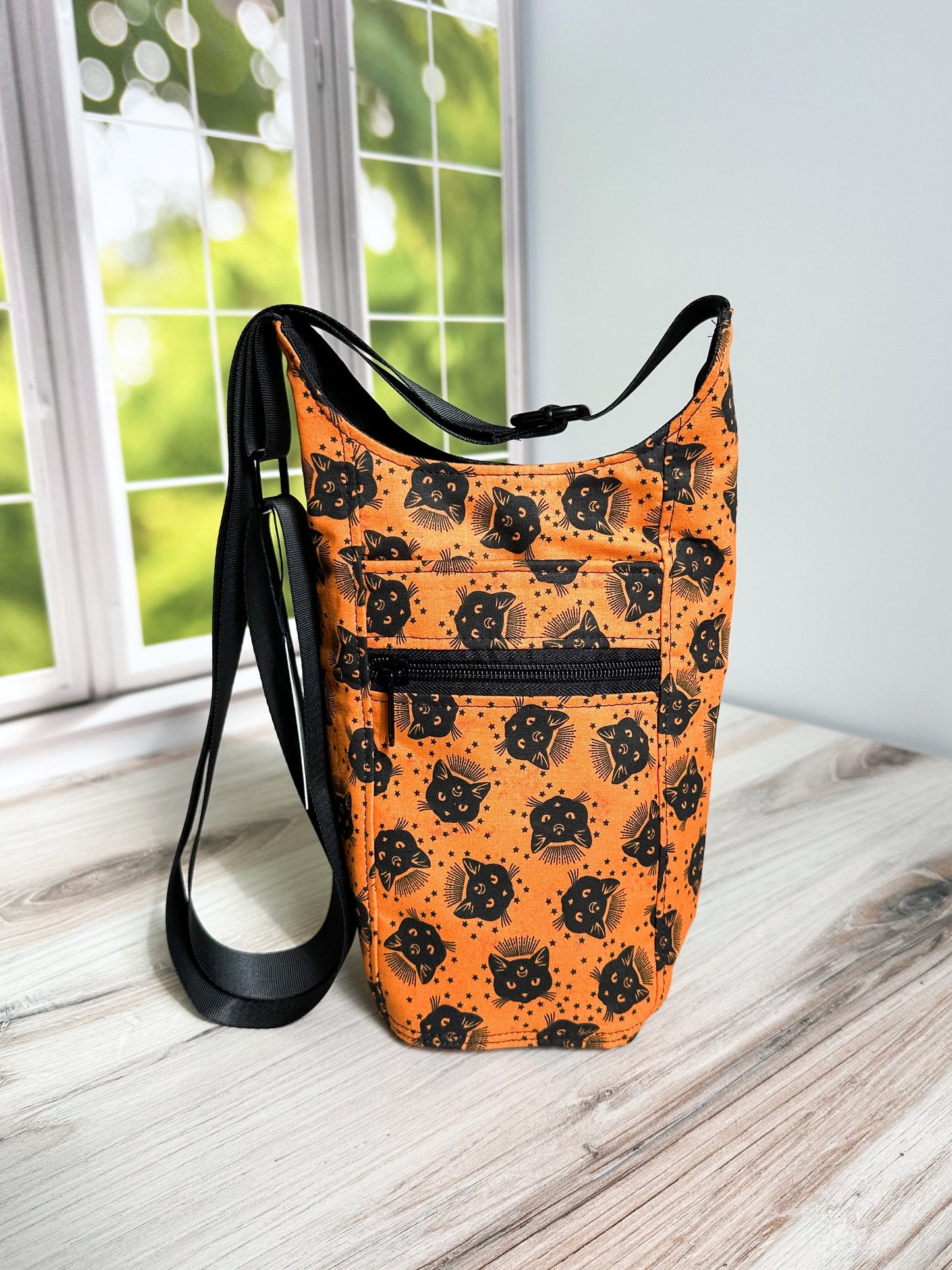 Black Cat Water Bottle Bag