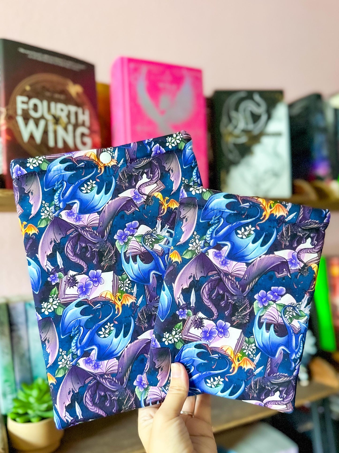 Dragons & Violets Paperback Book Sleeve