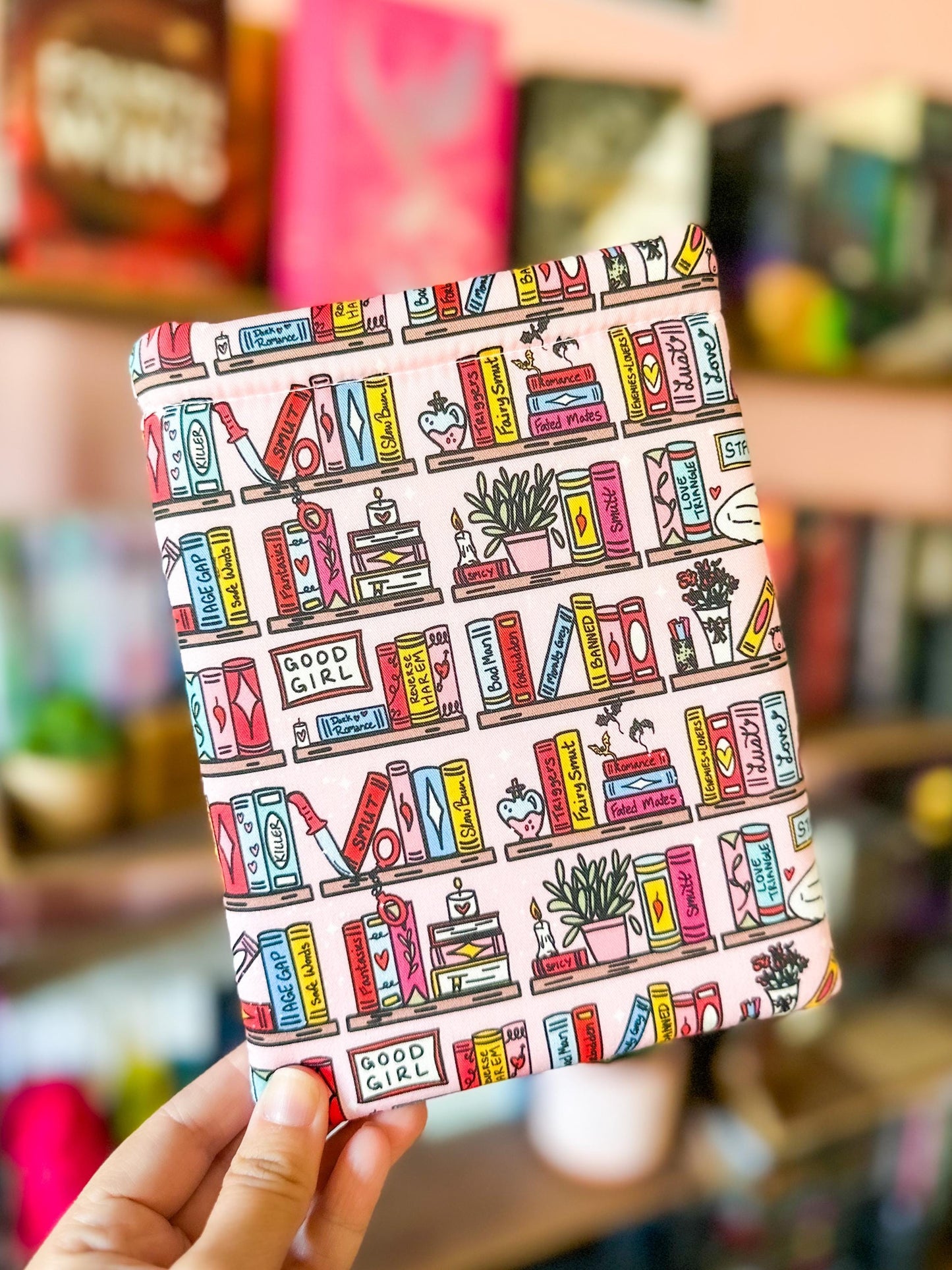 Smutty Bookshelves Kindle Sleeve