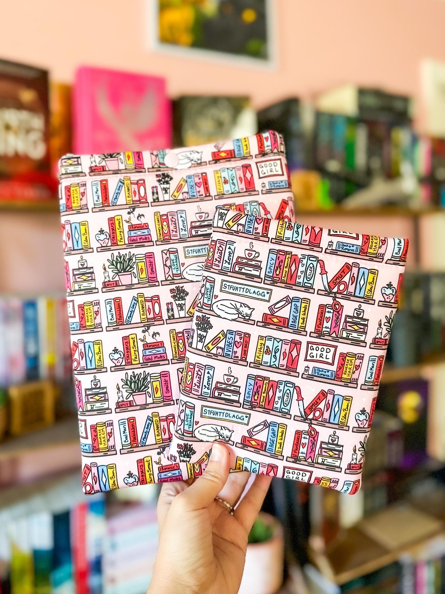 Smutty Bookshelves Kindle Sleeve