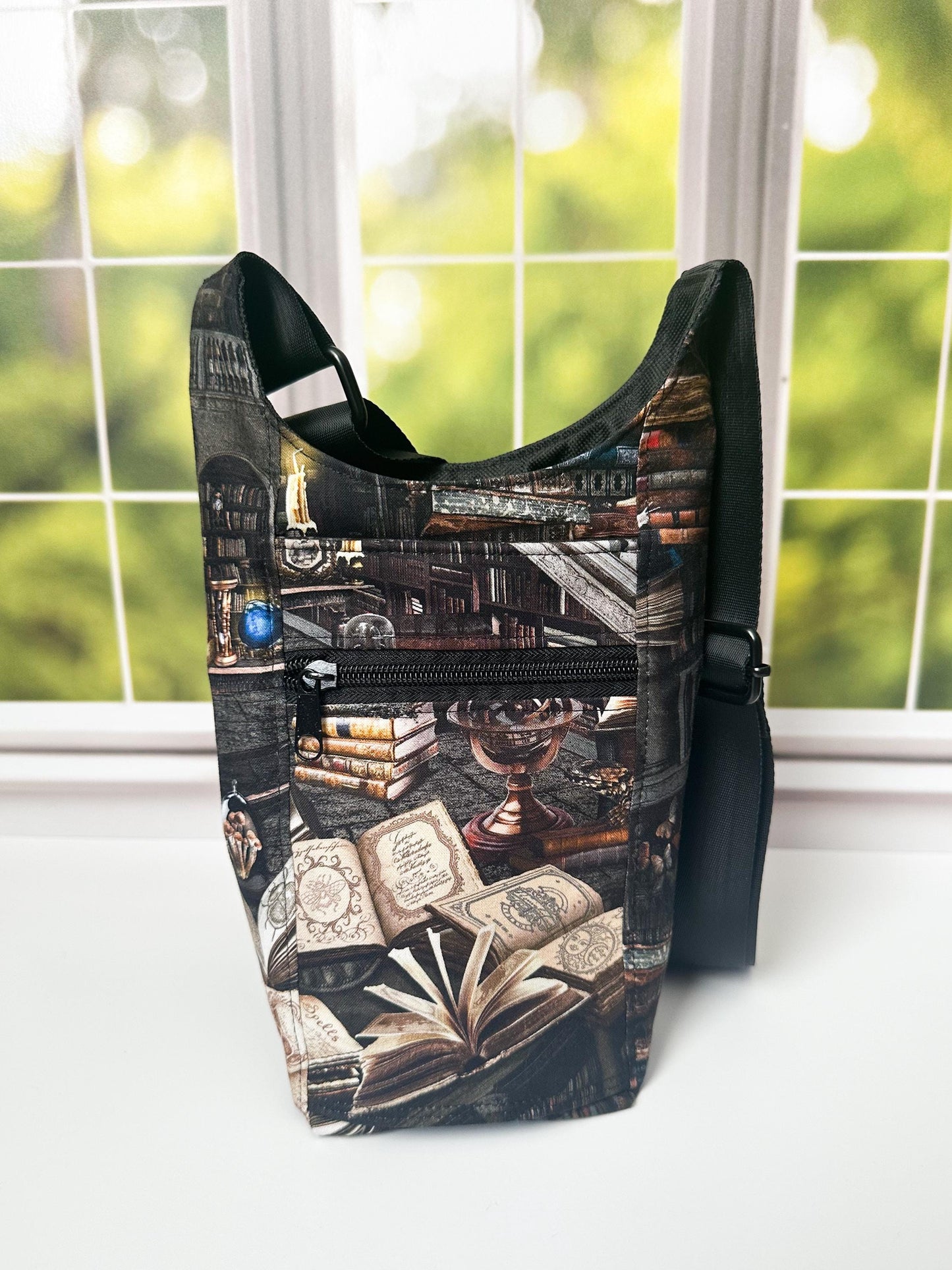 Gothic Library Water Bottle Bag