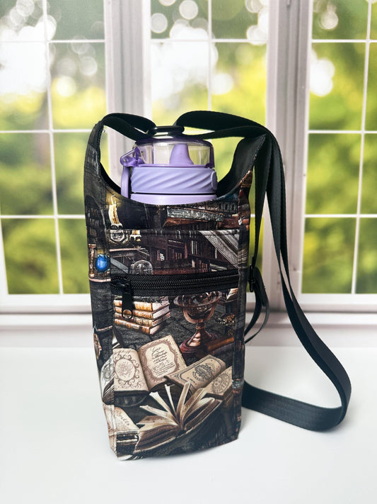 Gothic Library Water Bottle Bag